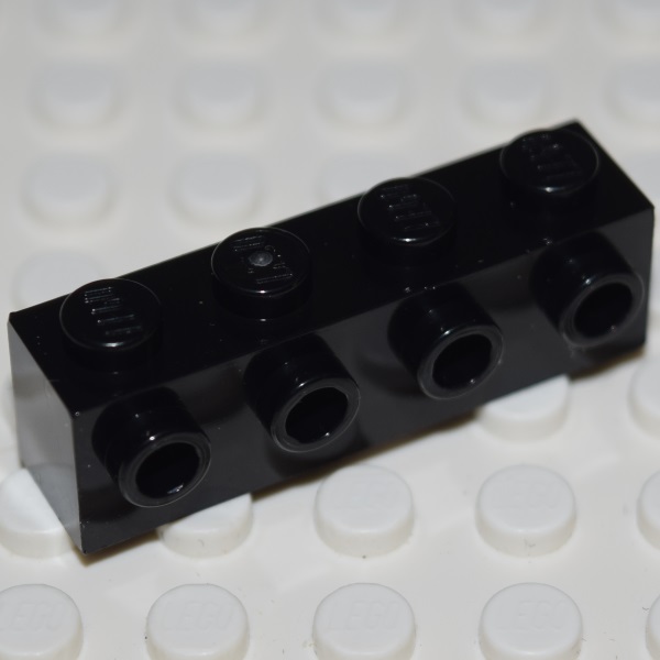 4162443 Brick 1X4 W. 4 Knobs 30414 Black